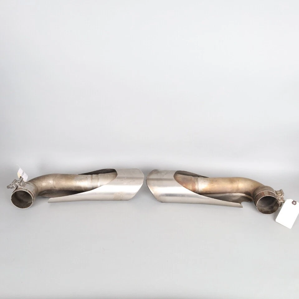 Par de puntas de silenciador de escape Porsche Cayenne 2003-2006 7L5253681C OEM usado Foto 3 de 4