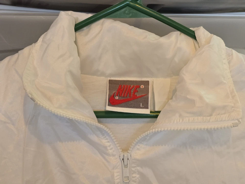 Conjunto de traje de pista cortavientos Nike vintage años 80 para hombre talla L azul/turquesa/blanco Foto 4 de 4