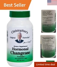 Dr Christopher's Hormonal Changease - 100 Unflavored Herbal Capsules for Balance