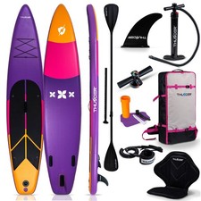 Tavola da SUP 365 cm pagaia gonfiabile 150 kg set completo tavola da surf...