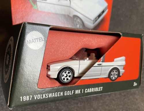 Matchbox 1987 VW Volkswagen Golf Cabriolet parti mobili 30/50 1:64 modellino auto - Foto 8 di 12