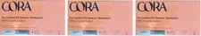 Cora Organic Cotton Mix Pack Tampons 16Regular 16 Super 32ct Each =96 Lot of 3