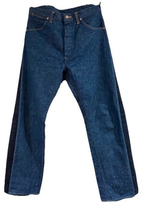 TCB Jeans Cat Bell's Authentic Western Straight Medium Blue Denim 5-Pocket Jeans