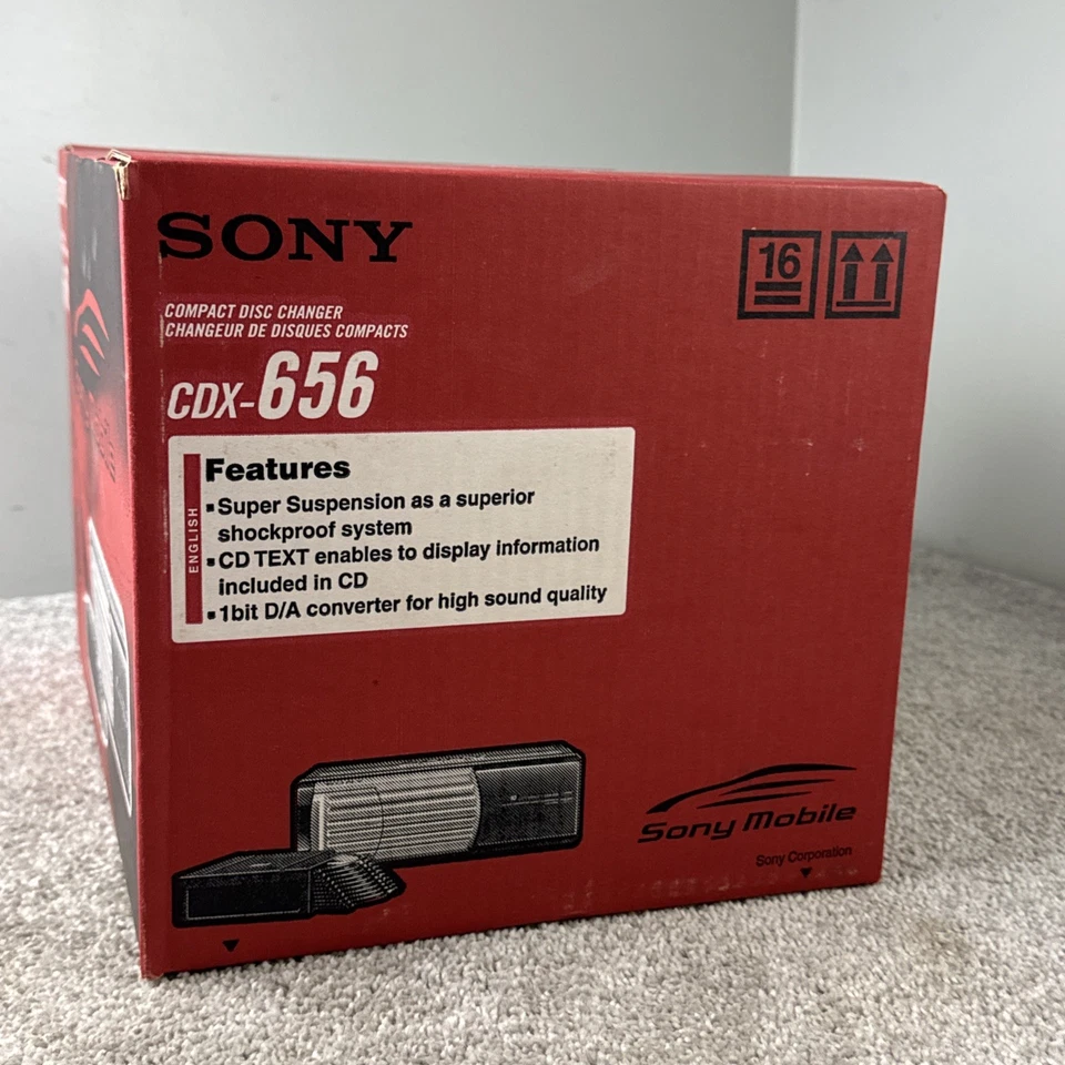NEW in Box SONY Mobile CDX-656  10 DISC CHANGER NOS Car Stereo Complete - Image 3 of 3