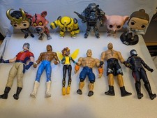 Mixed Lot of 12 Action Figures: Ron Simmons, Power Armor, Cobra Commander & More