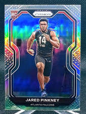Jared Pinkney 2020 Panini Prizm Silver Prizm Rookie Card #348 Atlanta Falcons. rookie card picture