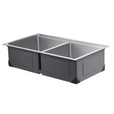 33 inch Kitchen Sink Workstation, 304 Stainless Steel Undermount Sink, Drop-In