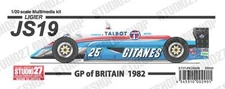 Studio27 1/20 JS19 GP of Britain 1982 Multimedia Kit