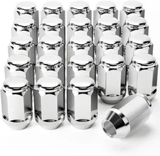 Orion Motor Tech 24-Piece 1/2-20 Lug Nuts Chrome with Hex Tuner, 1.4 inches Leng