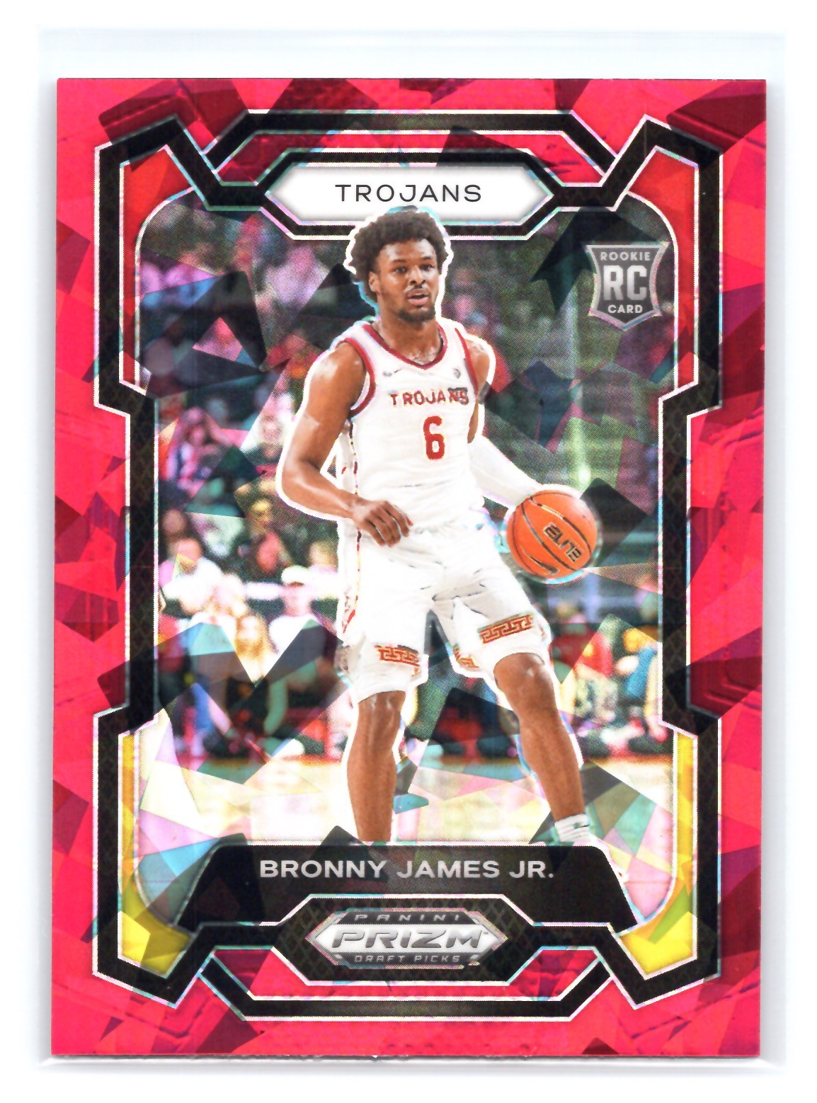 2024 Panini Prizm Draft Picks #86 Bronny James Jr. Prizms Red Ice