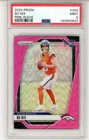 2024 Panini Prizm #309 Bo Nix RC Rookie Pink Wave PSA 9 MINT (LJ)