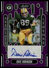 2024 Absolute #ALS-DRN Dave Robinson Absolute Legends Signatures Purple #/5