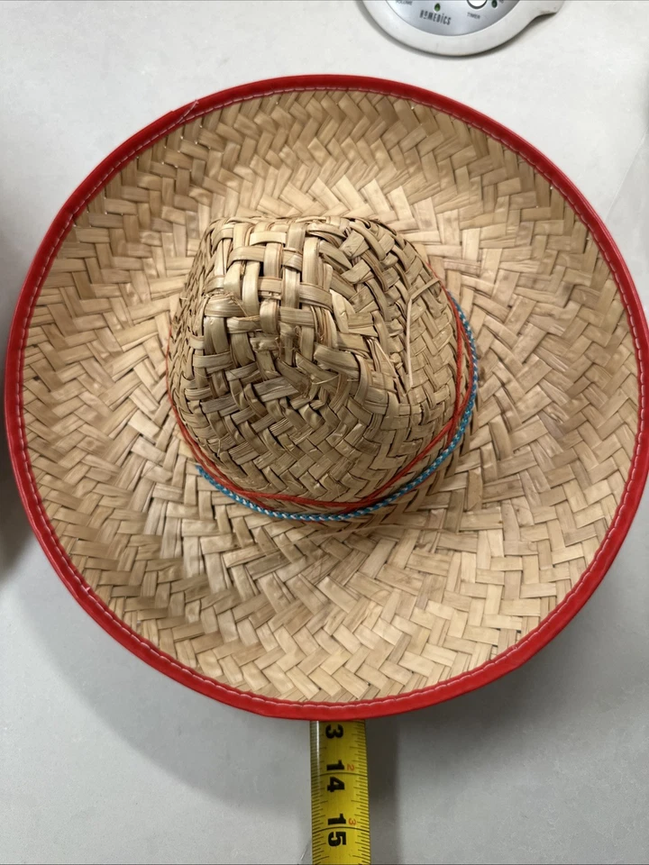 Authentic Mexican Kids Straw Sombreros - 6 Pack | Handmade in Mexico - Image 4 of 4