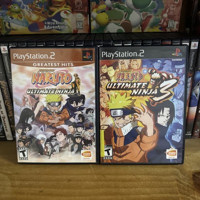 Naruto: Ultimate Ninja 1 And 3 Bundle (Sony PlayStation 2) Complete - Tested