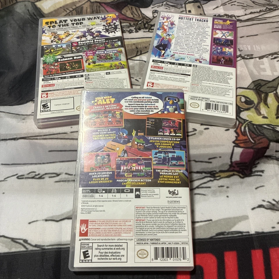 Lot of 3 Nintendo Switch games: SPLATOON 2, Very Very Valet and Just Dance 2019 - Image 2 of 4