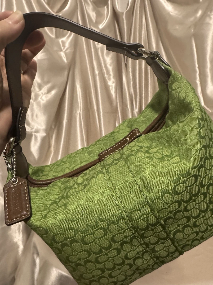 Green Signature Coach Purse for sale | eBay
