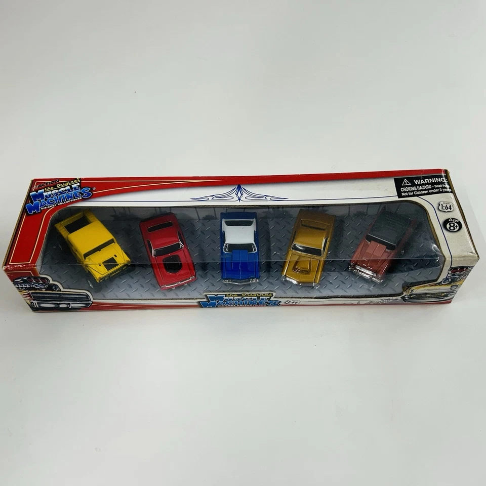 The Original Muscle Machines 1:64 Die Cast 5 Pack Action Series Hummer G.T.O ++ - Image 2 of 4