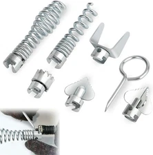 Drain Cleaning Tool Kit, 7pcs 16mm Drain Cleaner Combination Cutter Head Set for