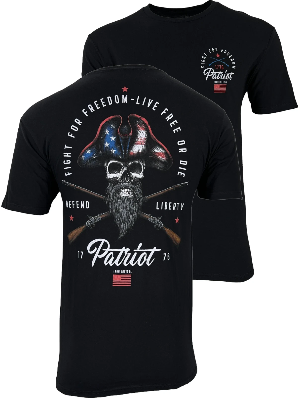 Howitzer Style Men's T-Shirt IRON FREEDOM Military Grunt MFG