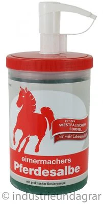 Pferdesalbe eimermacher 1000ml mit Spender Kühlung Salbe Kühlgel kühlt entspannt