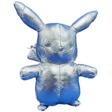 Pokemon Exclusive 25th Anniversary Celebration 10" Silver Pikachu Plush