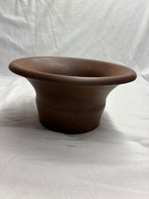 Handcrafted Hand Turned Wooden Trinket Bowl Round Wood 8" Round At Top Pre-Owned