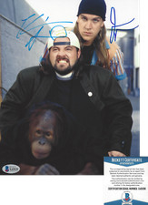 KEVIN SMITH & JASON MEWES SIGNED 'CLERKS' 8x10 MOVIE PHOTO G BECKETT COA BAS