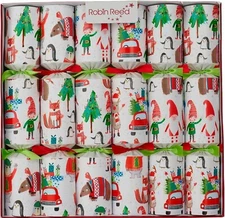 Robin Reed 13" Christmas Crackers, Racing Elf - Box of 6 (72403)