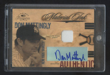 2004 TIMELESS TREASURES DON MATTINGLY AUTOGRAPH GAME WORN JERSEY #ED 16/50 RARE