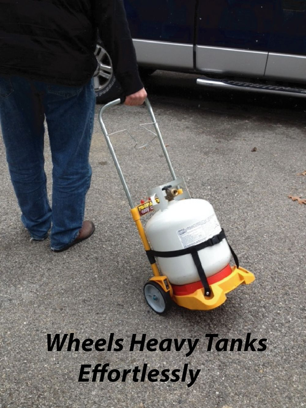 Propane Easy Cart for Heaters n BBQ Grills Refill Adapter (LP tank not