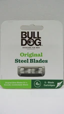 Bull Dog Original Steel 5-Blade Cartridge Refills 4ct.***BUY MORE & SAVE MORE***
