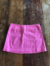 Vtg y2k hot pink GUESS micro mini skirt low rise hip hugger stretch mean girls