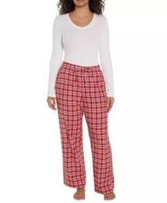 Gap Women's Flannel Pajama Set Size Large Red Plaid NEW
