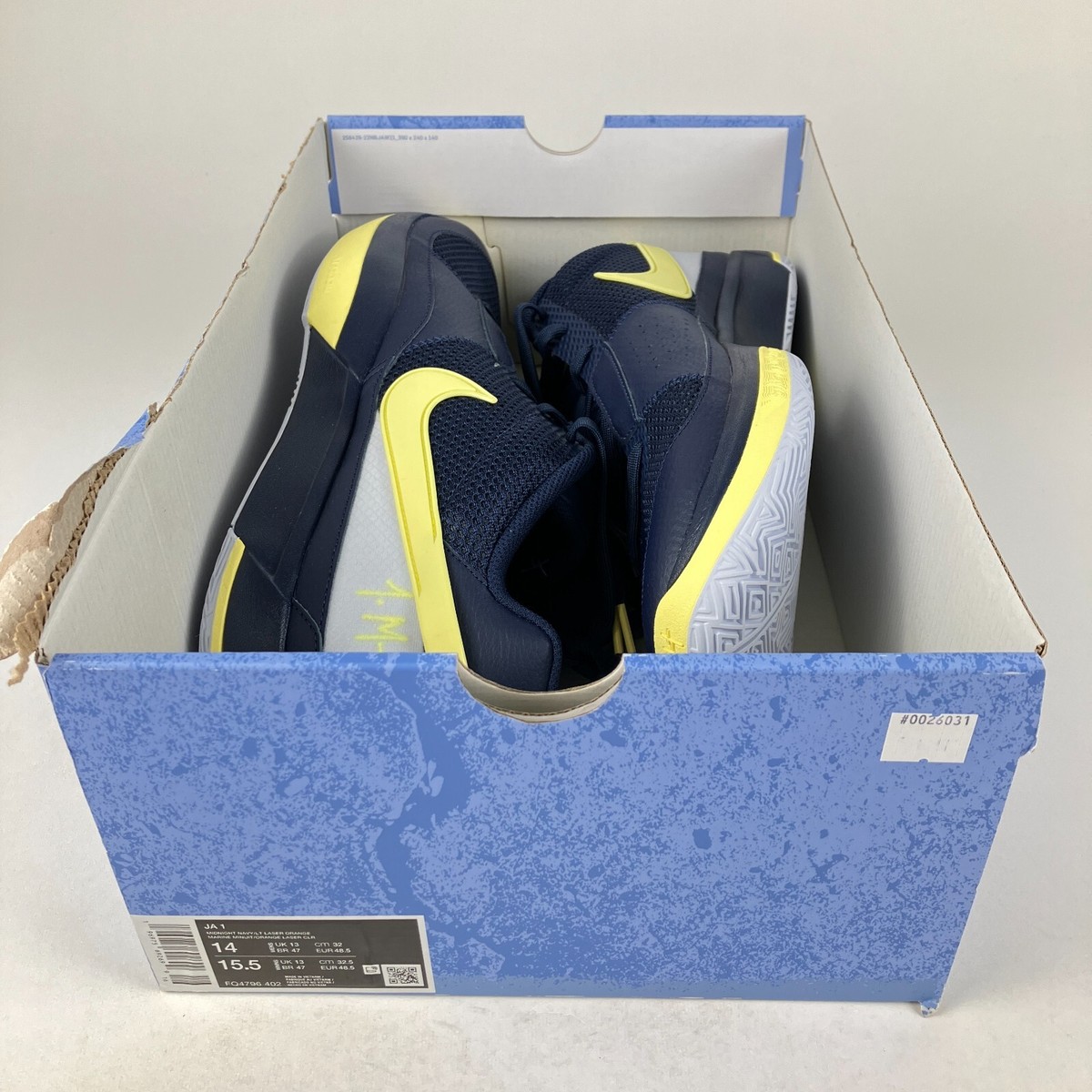 Nike Ja 1 Murray State Midnight Navy FQ4796-402 Men's Size