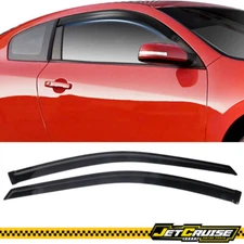 Fits 08-13 Nissan Altima D32 Coupe Acrylic Tape On Window Visors Rain Sun Guard