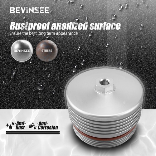 Silver Oil Filter Housing Cap w/ Seal O-ring For BMW N54 N55 S55 N20 N26 Engines - Picture 6 of 12