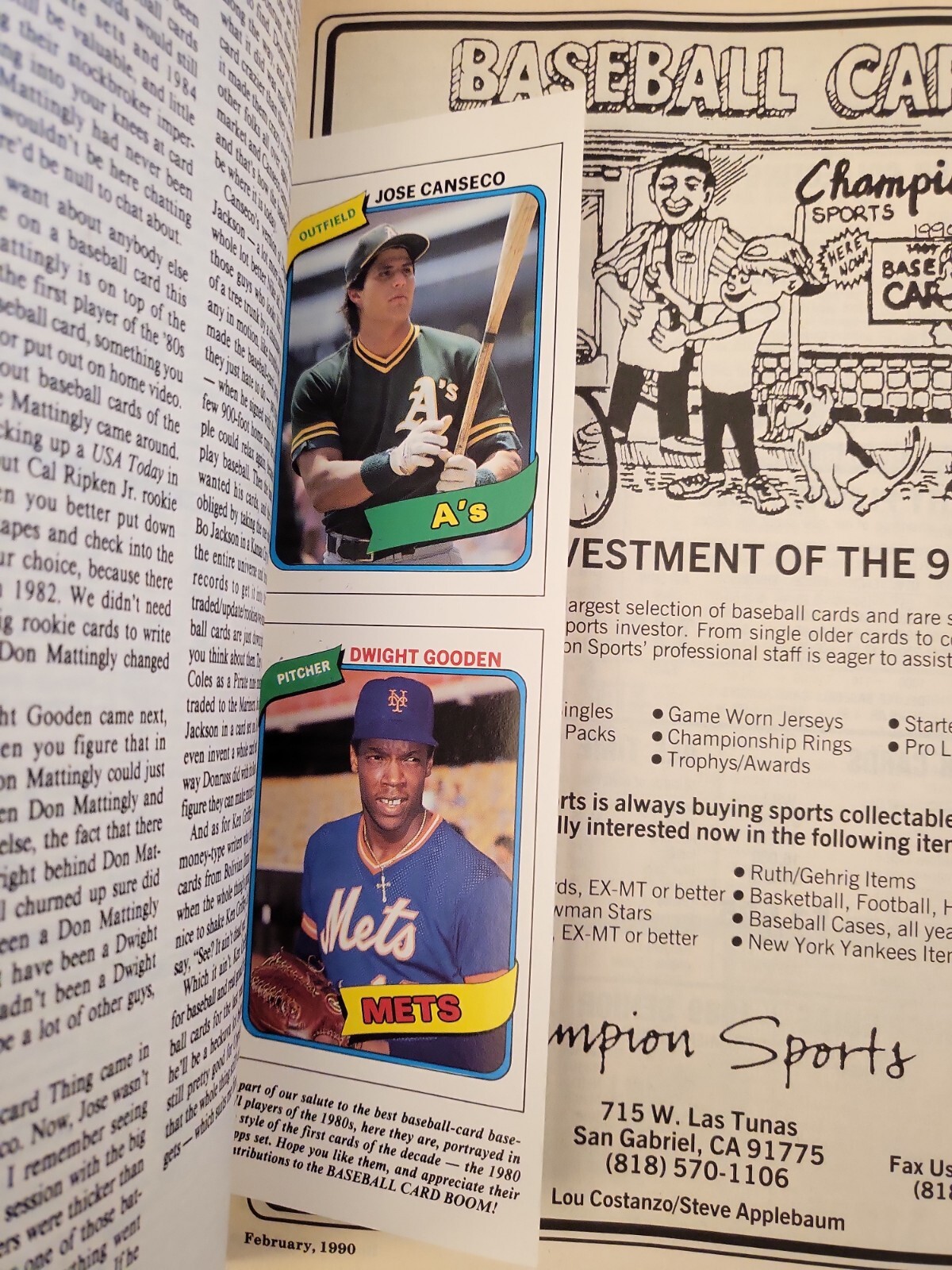 1990 February, Baseball Card Boom Magazine, Don Mattingly, (MH662) eBay