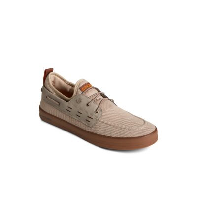 NIB MEN'S SPERRY STS41135 SEA CYCLED FAIRLEAD BOAT TAUPE WATER SHOES SNEAKERS