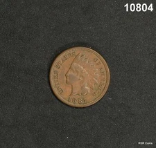 1887 INDIAN HEAD PENNY VERY FINE CHOCOLATE BROWN #10804