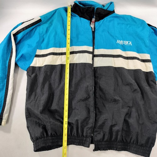 Vtg Perry Ellis America Windbreaker Jacket Size L Read Description - Picture 9 of 10