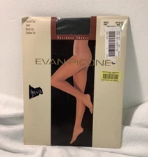 Pantyhose Off Black Sz. 2 Business Sheers “Evan-Picone” Control Top Nylon Leg