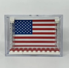 Collectible Force Pack Minifigure Display Case For Lego US Flag