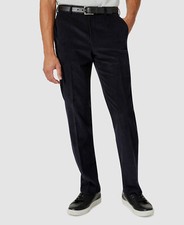 Michael Kors Men's Blue Modern-Fit Corduroy Pants Size 35W-30L