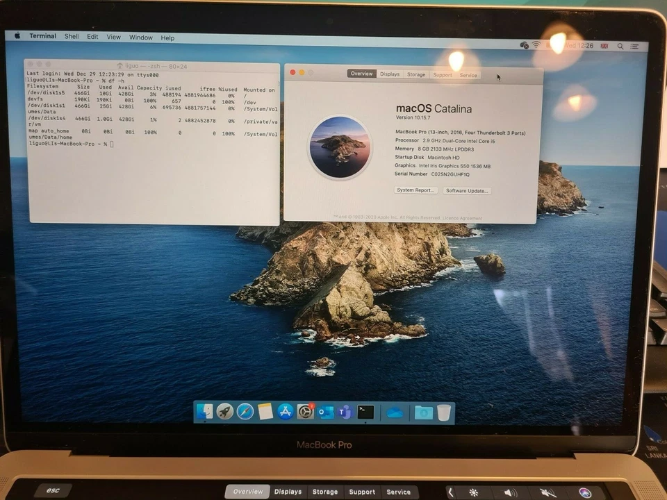 MacBook Pro 13in, 2016, 2.9Ghz Dual-Core Intel Core i5, 8GB RAM, 512 SSD - Image 2 of 4