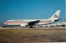 American Airlines Postcard - Airbus 300 on Tarmac
