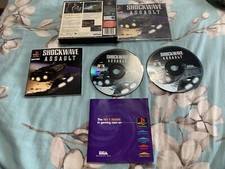 Ps1 Game Shockwave Assault  - Sony PlayStation  Compelete Rare Double Box