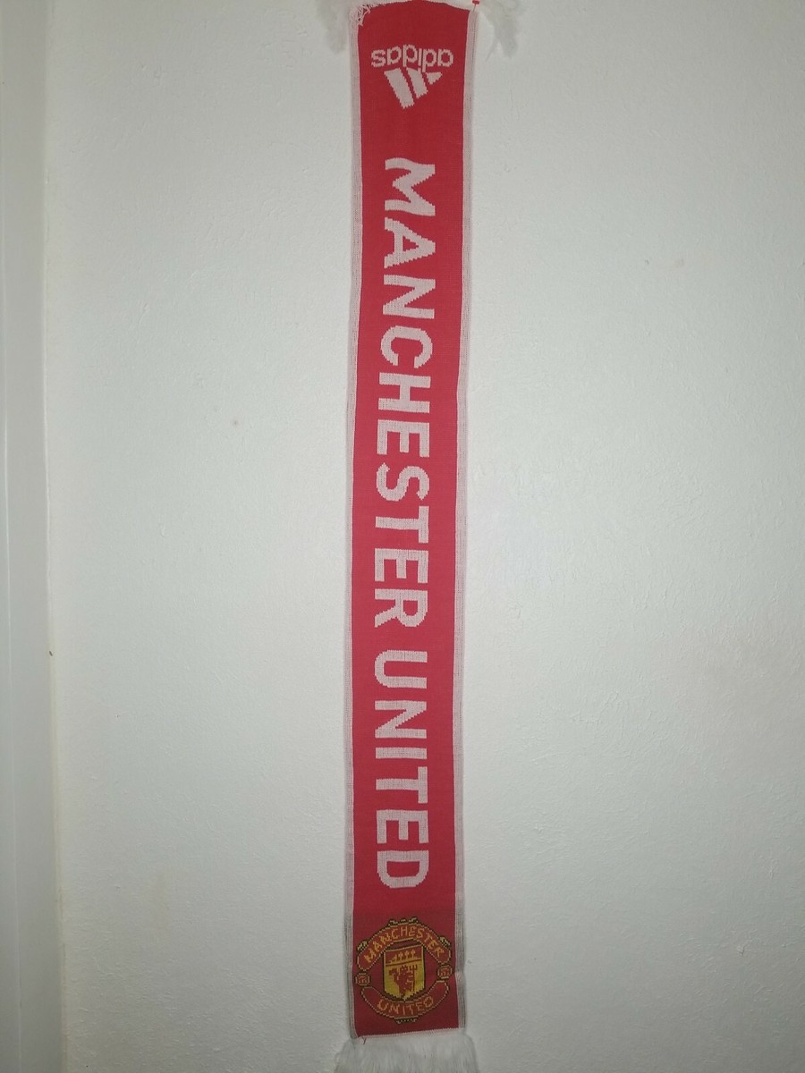 Adidas Men Scarf Soccer Manchester United Football Fashion Modern - Main Image