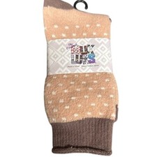 Women's New The Original Muk Luks Socks Style 23002 602-Pink Size OSFM
