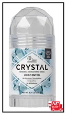 CRYSTAL Mineral Deodorant Stick 24Hr Odor Protection, Unscented, 4.25 oz