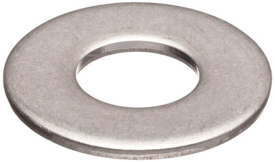 316 Stainless Steel Flat Washer, Plain Finish, 1'' Hole Size, 1-1/16'' ID, 2'' OD,